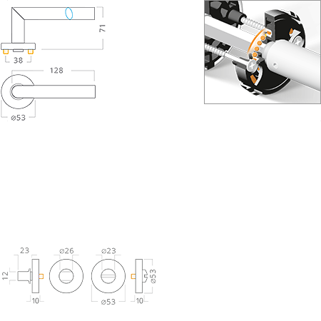 ACT servis -   Dora Pull R nerez PK