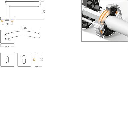 ACT servis -   Heda Slide RHR nerez PK