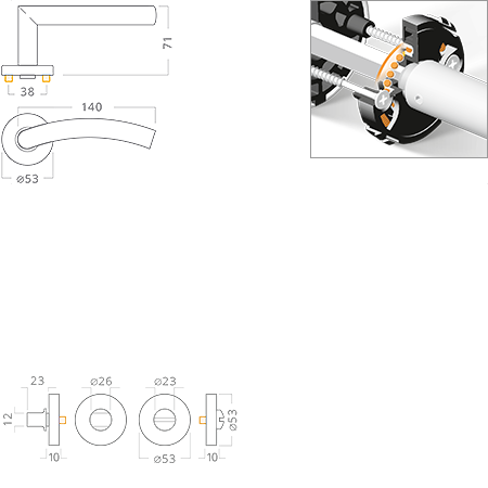 ACT servis -   Pipa Pull R nerez PK