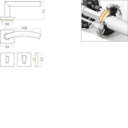 ACT servis -   Pipa Slide RHR nerez PK DUPLIKT